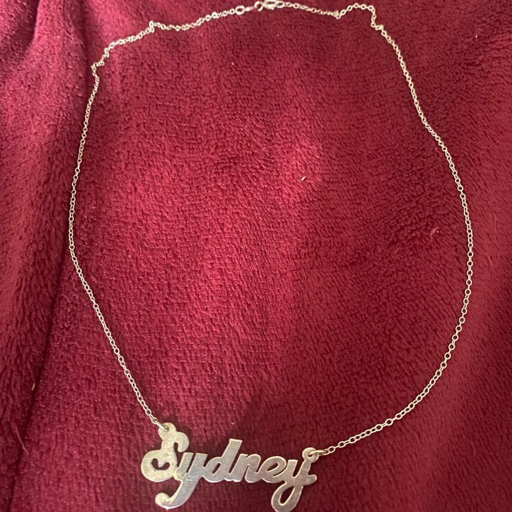 Elegant Sydney Name Sterling Silver Necklace 925